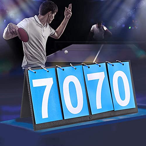 Marcador Deportivo Plegable para Tenis y Basquetbol Azul miniatura 2