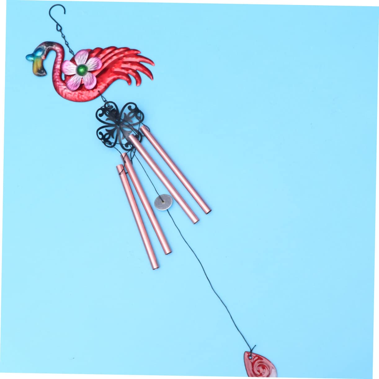 Hemobllo 3 Pièces Carillon Éolien pour La Maison Fabriqué à La Main Carillons Éoliens Accessoires De Bricolage À L'intérieur Flamants Roses Ornement Flamant Rose Artisanat Décorations Maman