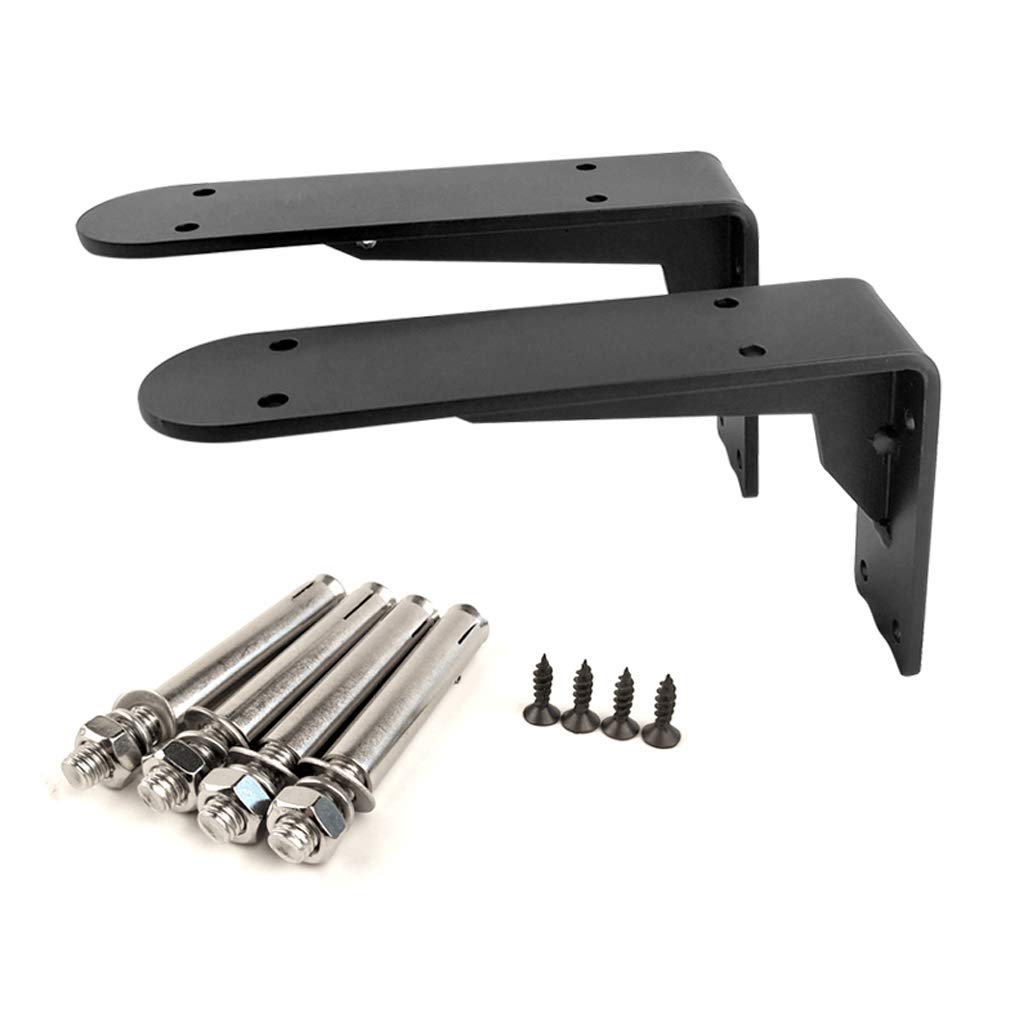 Soporte for estantes, soporte industrial de hierro triangular de alta resistencia, soporte for estantes de esquina de gabinete de pared, soporte for estantes de encimera de lavabo de baño y banco de t