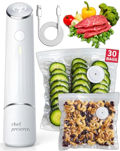 Chef Preserve Compact Vacuum Sealer for Food (Vacuum Sealer...