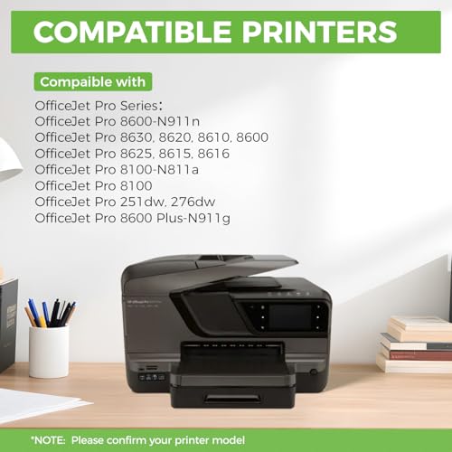 Image of 950XL and 951XL Ink Cartridges Combo 4Pack High-yield Replacement for HP 950 951 Ink Compatible with OfficeJet Pro 8600 251dw 276dw 8100 8610 8620 8630 8615 8625 8660 Printer Black Cyan Magenta Yellow