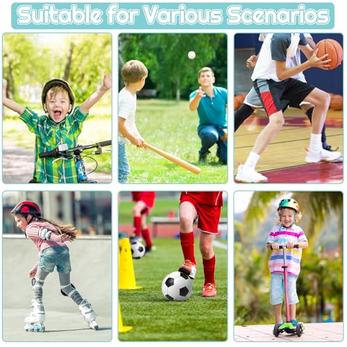 Apricitie 3 Paare Fussball Socken Kinder Fußballsocken Anti Rutsch Grip Jungen Fußball Socken Rutschfeste Sportsocken für Fussball Basketball Laufen Rugby Tennis(M, Weiß+Schwarz+Rot)