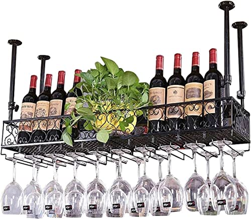 Supports de bouteilles de vin muraux et plafond pour libérer l'espace