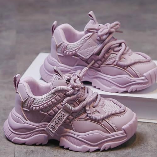 IWIHMIV Kids Tennis Shoes Girls Sneakers Running Shoes Athletic Sports Shoes Lightweight Breathable Casual Walking Sneakers2