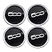 Produktbild 4 StüCk 60mm Mit 56mm Aluminium Auto Rad Mittelkappen Abdeckrad Emblem FüR FIAT 500 5cc Logo