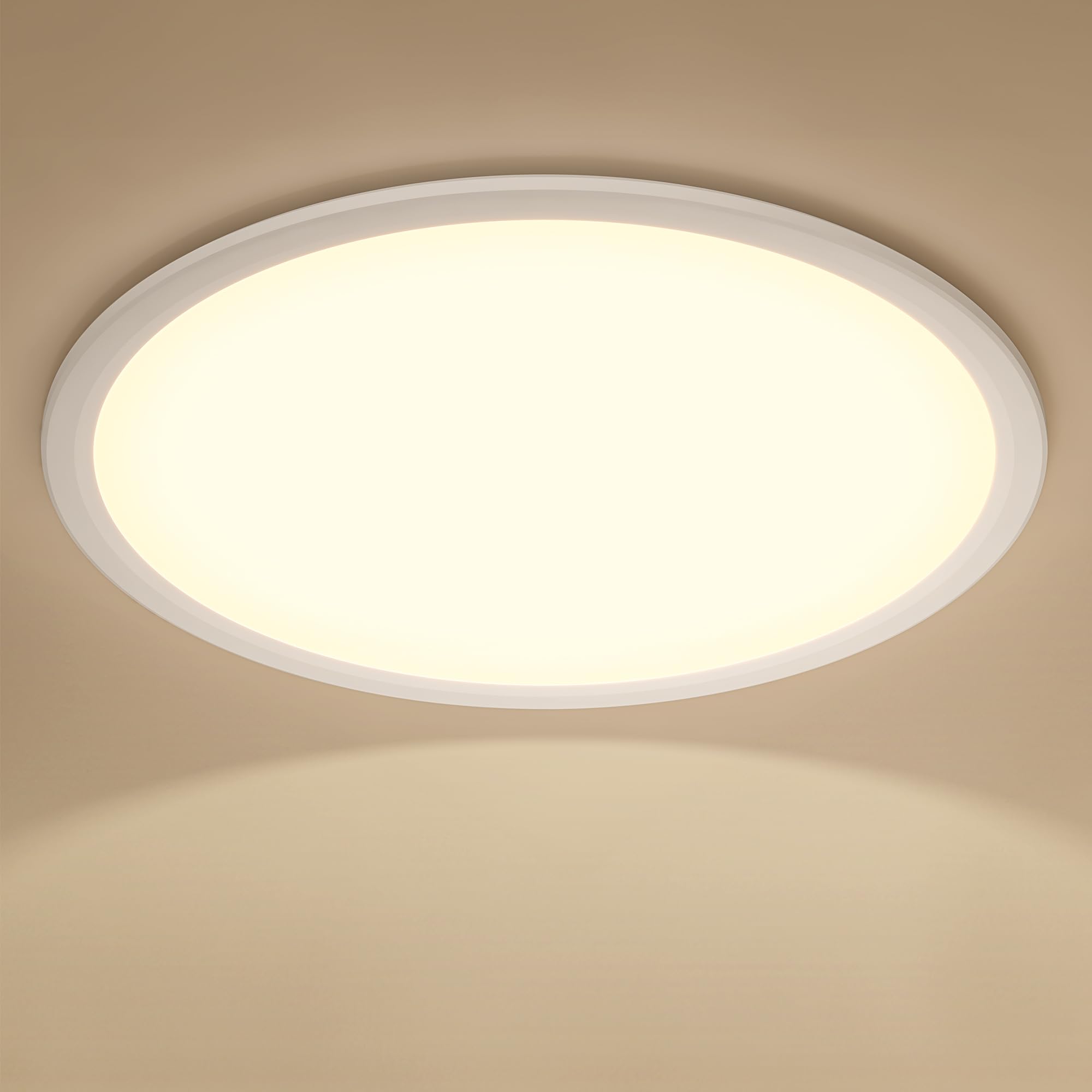Aisutha LED Deckenleuchte, 24W 2800LM Deckenlampe Flach Dimmbar mit Fernbedienung, 3000K-6500K, IP54 Ultra Dünn Schlafzimmer Lampe für Wohnzimmer Kinderzimmer Küche Badezimmer