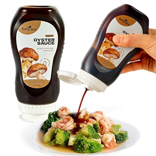 BareTable Oyster Sauce, Matsutake Vegan Oyster Sauce for Cooking, Low Sodium, Non-GMO, No...