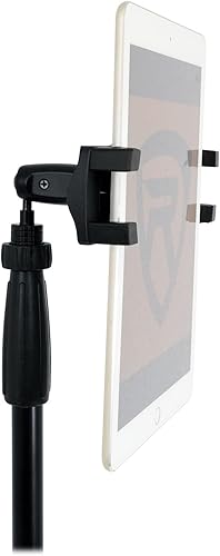 Miniatura 4 de Rockville iStand 20 - Soporte de trípode ajustable para tabletas y teléfonos inteligentes, giro de 360 grados, construcción de acero, clip de