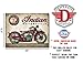 Desperate Enterprises Indian Scout Motorcycle Tin Sign - Nostalgic Vintage Metal Wall Décor - Made in USA