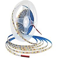 Tesfish Tira de Luz LED 12V, 5mm de Ancho Blanco Natural 4000K 5M Tiras de Luces LED 2835 IP20 120 LEDs/M 600 LEDs en Total, Tiras LED para Dormitorio, Decoración de Cocina