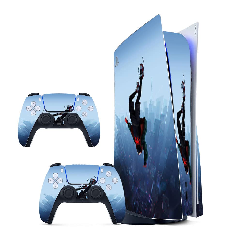 GADGETS WRAP Printed Vinyl Skin Sticker Decal for Sony PS5 PlayStation 5 Disc Edition Console & 2 Controller (Skin Only, Console & Controller not Included.) - Spiderman Miles M Multicolor (B0BW3XRX6N) Amazon Price History, Amazon Price Tracker