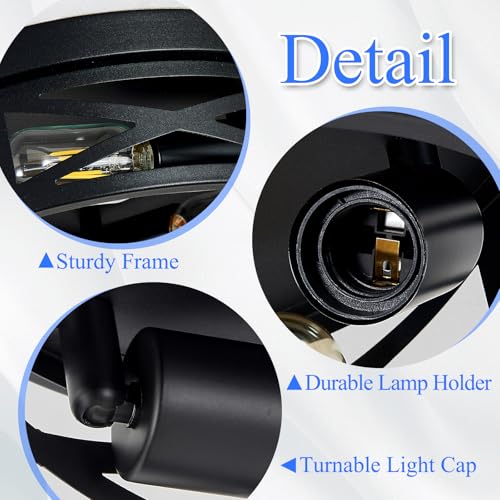Image of SKEJAO Flush Mount Ceiling Light Fixture,Ceiling Light Fixture for Hallway, Black Hallway Light Fixtures Ceiling,Light Fixtures Ceiling Mount for Kitchen,Farmhouse,Hall (1 Pack) (13.98 inch)