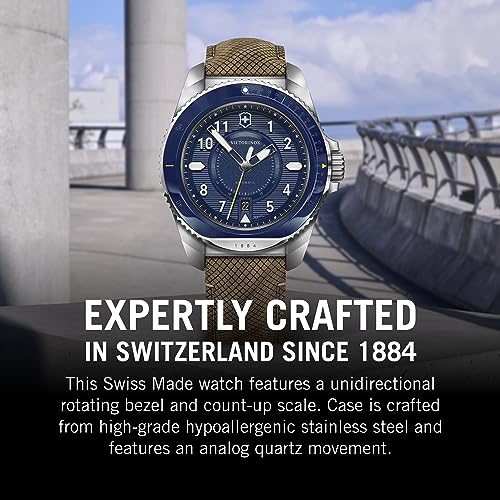 Victorinox Wood Journey 1884, Automatic Swiss Made Men's Analog Watch, Blue Dial, 43 Mm, Water Resistant Up To 200 M, Sellita Sw 200-1 Movement, Wrist Watch For... - Image 6