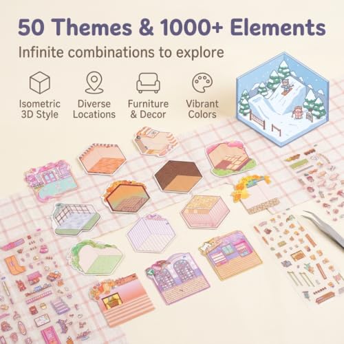 Image of PATPAT Stickers for Kids Activity 100 Sheets 3D Stickers Set for Girls
