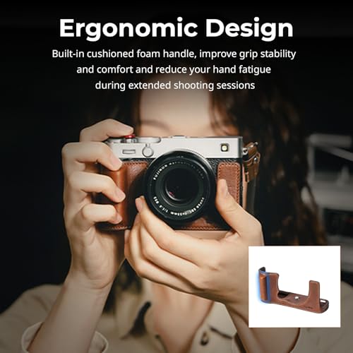 Étui en cuir véritable pour Fujifilm X-E5 SmallRig ravive l'esprit argentique - 4
