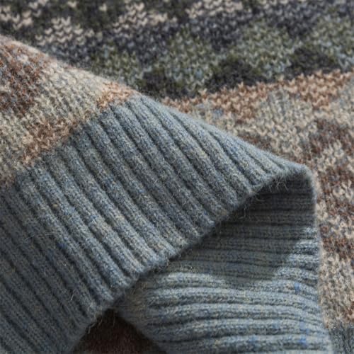 Men's Geometry Pattern Sweater Men Street Print Pullover Tops Hip Hop Harajuku Couple Sweaters4