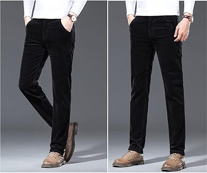 Pantaloni Joggers In Velluto A Coste Di Cotone Stretch Uomo - Foto 6