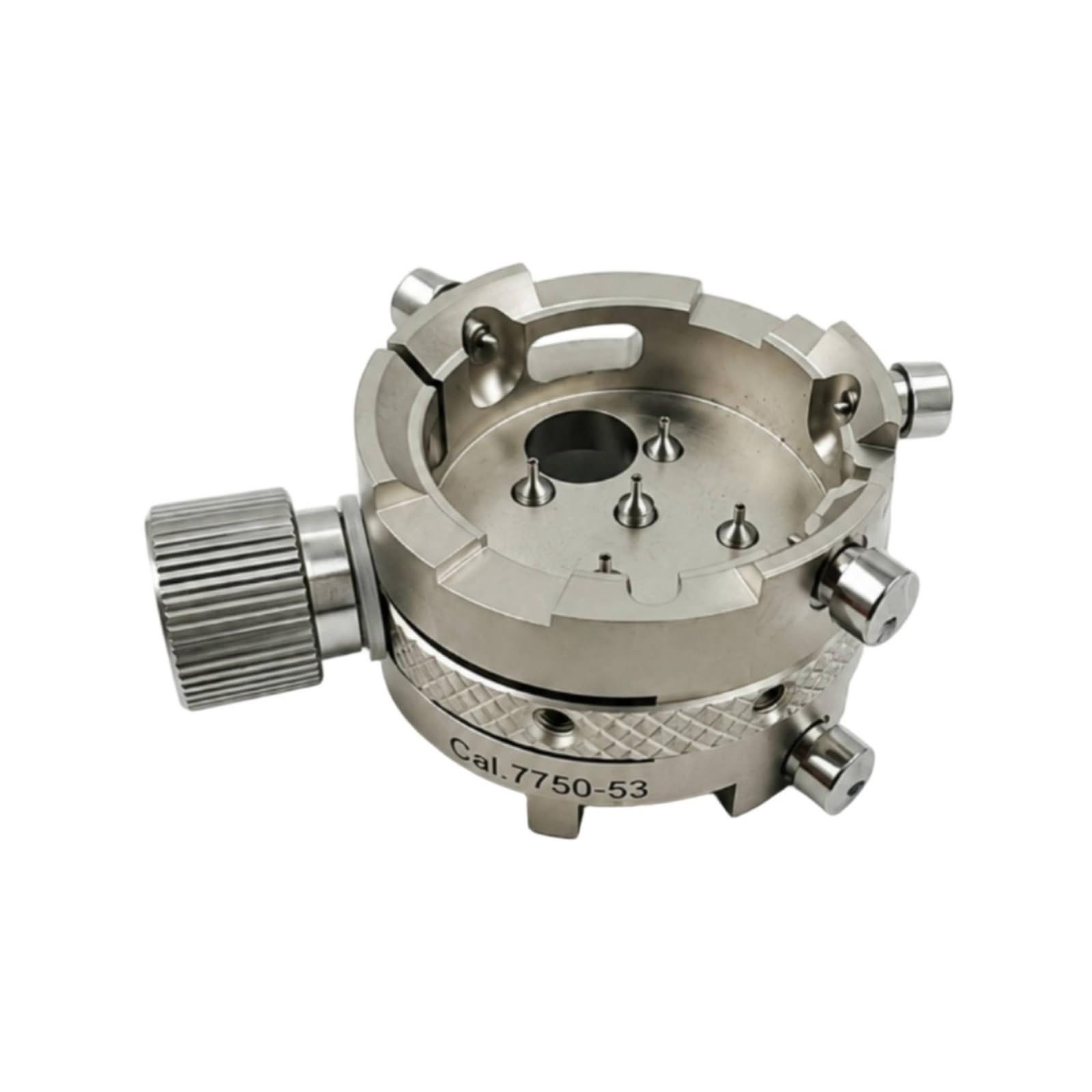Amagogo Supporto Movimento Orologio Holder Movimento Orologio Blocco Movimento Staffa in Acciaio Tutto Metallo Regolabile per 7750 E SW500 con Apertura a