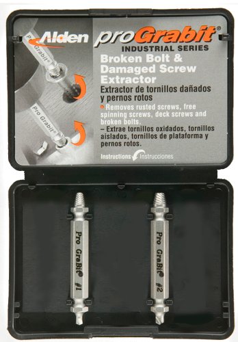 Alden 8420P Pro Grabit Broken Bolt And Damaged Screw Extractor 2 Piece Kit