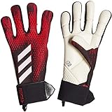 Padding on the palm adidas PRED GL COM Soccer Gloves, Black/Active red, 9