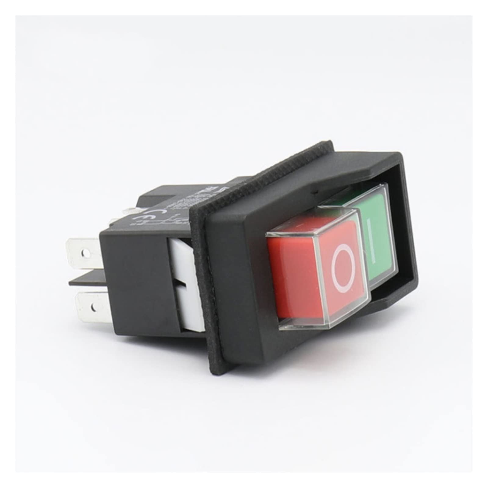 Botón de Interruptor de Encendido KJD17 5 Pines Interruptores de botón de Arranque electromagnético 16A AC250V IP55 Máquina Impermeable Equipo de Herramientas de jardín Interruptor de Seguridad