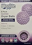 Woolite, 6 Pack Dryer Balls, Lavender Scent