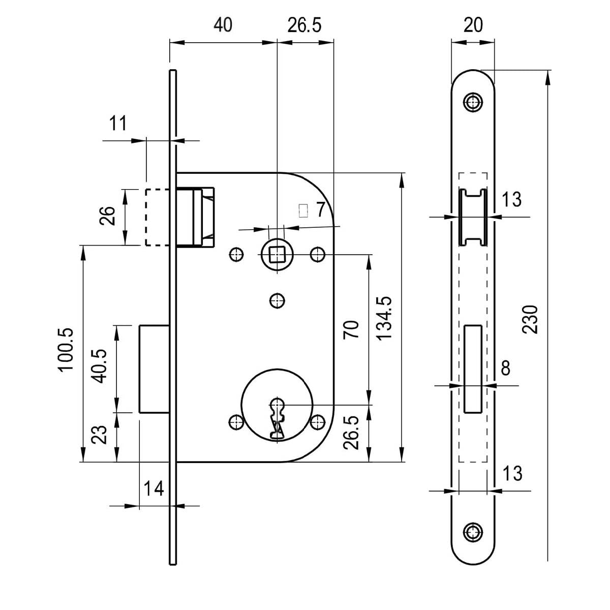 1-piece HS5L-XH7Y electromagnetic door lock-