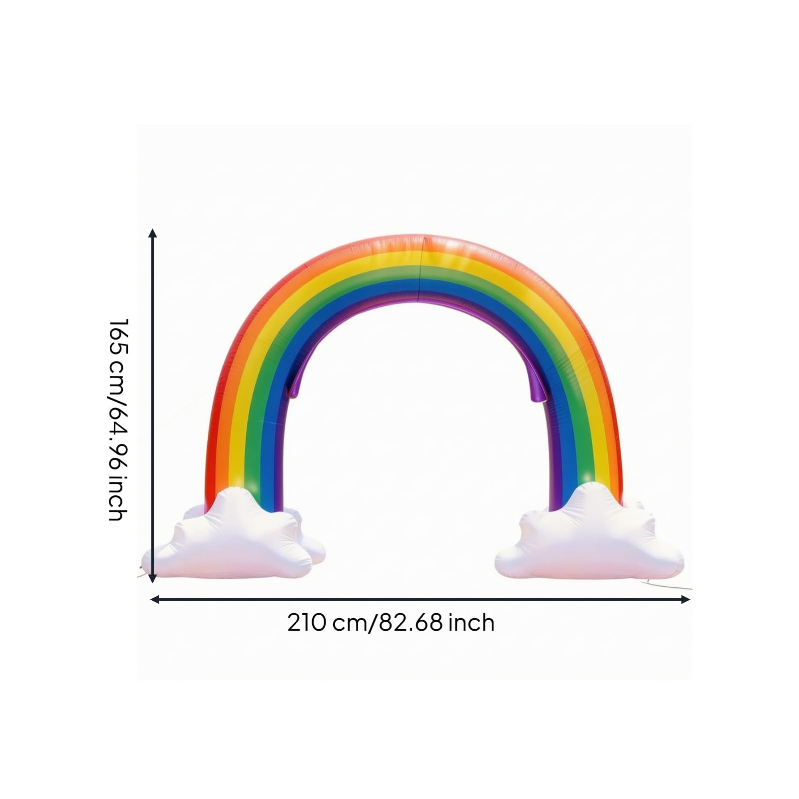 Arco Spruzzatore in PVC Estivo Arco Irrigatore Gonfiabile Resistente Giocattolo con Spruzzi D' per Bambini, Feste Estive