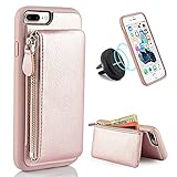 iPhone 7 Plus Wallet Case, iPhone 8 Plus Card Holder Case, LAMEEKU iPhone 7 Plus/8 Plus Slim Leather Case Detachable Credit Card Pockets, Kickstand Cover for Apple iPhone 7 Plus/8 Plus 5.5