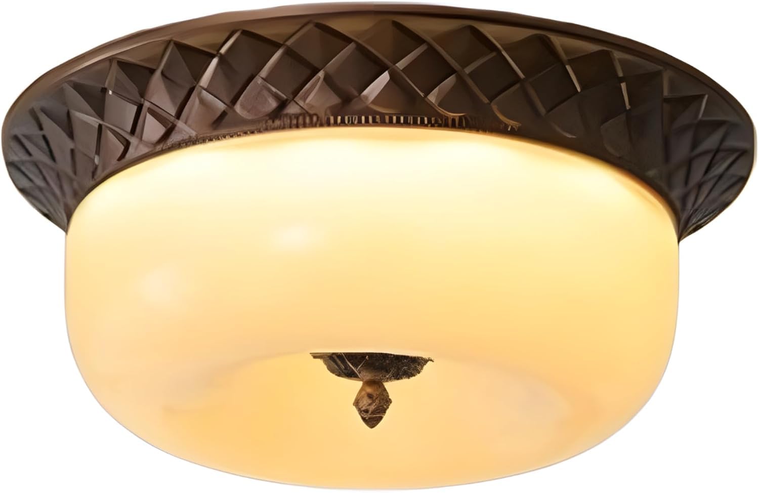 Plafonnier linéaire blanc à LED intégré pour couloir et cuisine