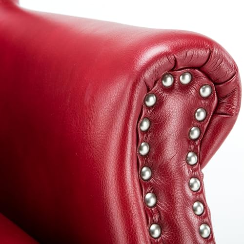 Sillón Plegable Cuero Gel Rojo miniatura 7