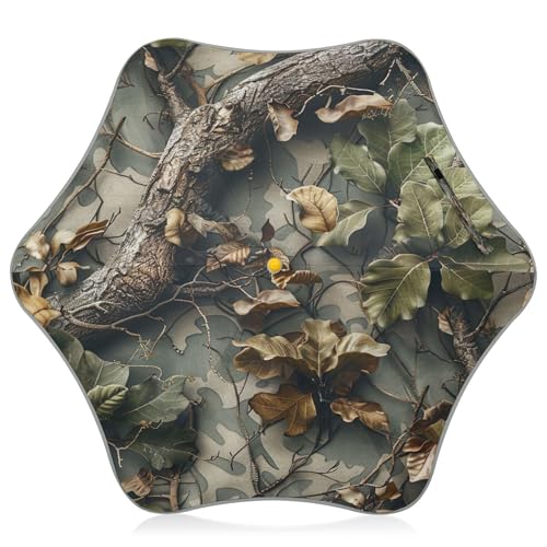 Parapluie anti-UV pour fille résistant au vent motif camouflage