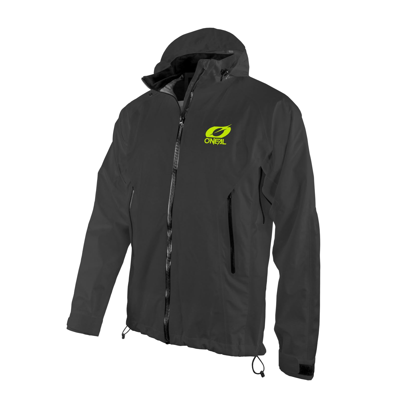 O'NEAL | Mountainbike-Jacket | MTB Mountain Bike DH Downhill FR Freeride | Waterproof, forearm ventilation, soft-touch material | Tsunami Rain Jacket | Adult | Black | Size L