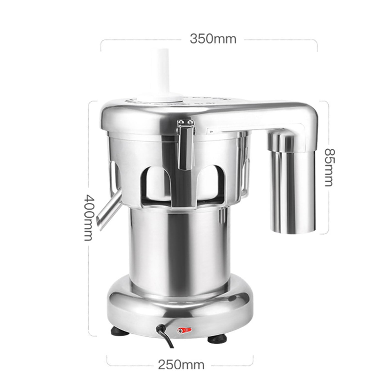 KEhtu Extracteur de jus Professionnel, centrifugeuse électrique en Acier Inoxydable avec séparation Automatique de la pulpe, Silencieux, pièces compatibles Lave-Vaisselle