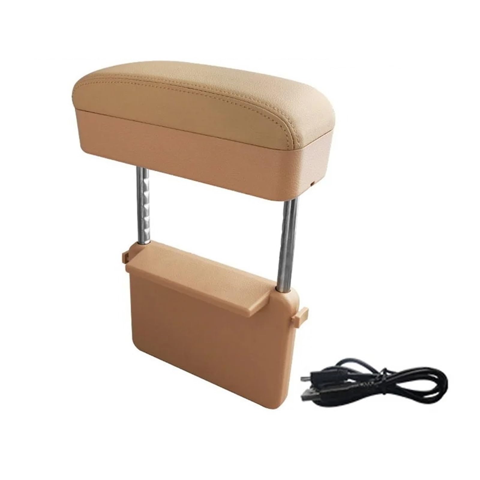 Hguvsjd Armrest Box Universal Rest Box Car Armrest Organizer Accessories Cushion Elbow Support Car Armrests(Beige Type B)