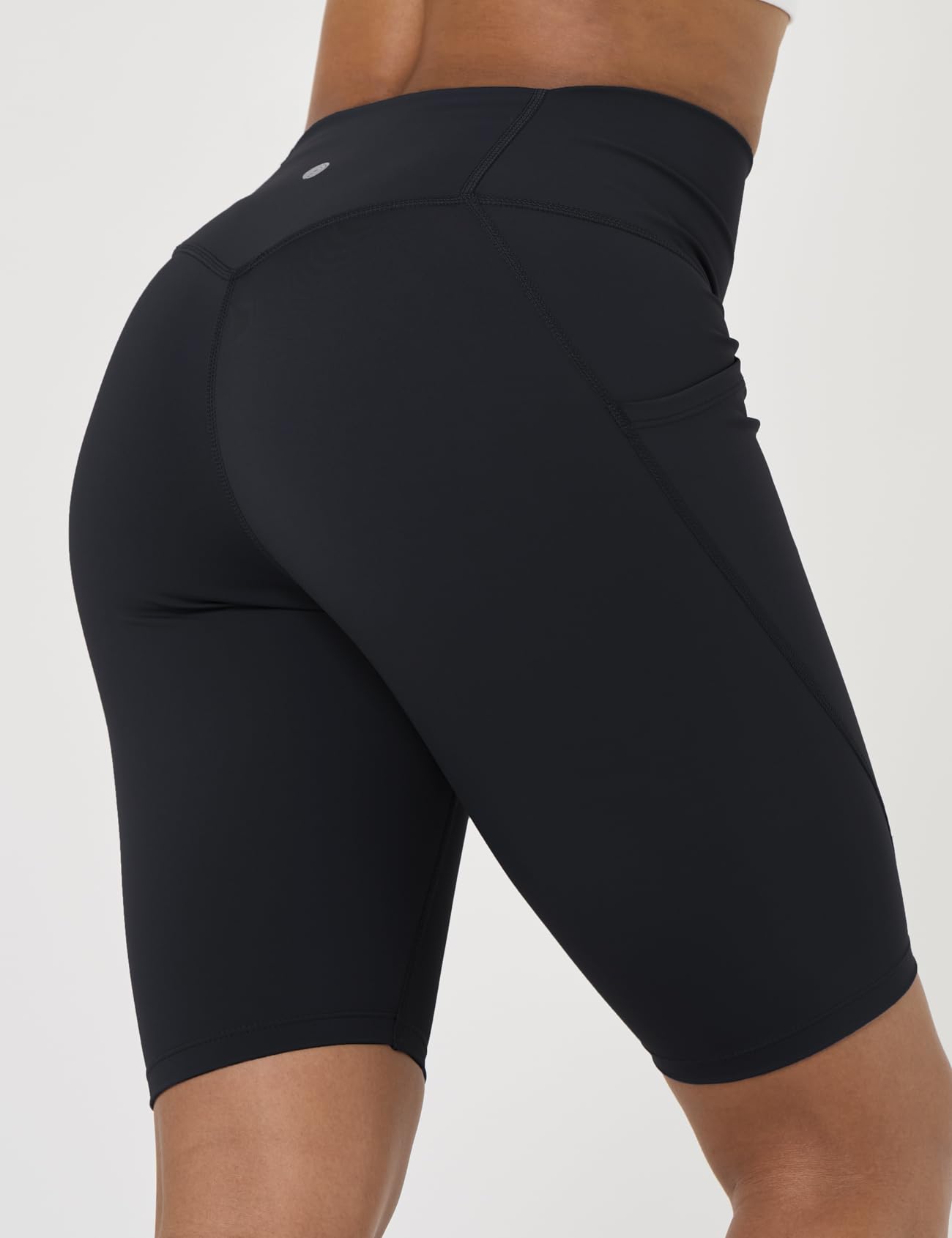 LAPASA Pantaloncini Sportivi Yoga a Vita Alta Donna con/Senza Tasche Laterali L52A1/B1 - Abbigliamento Sportivo Shorts Contenitivi Corsa Fitness Leggings Allenamento Bici Spinning Zumba