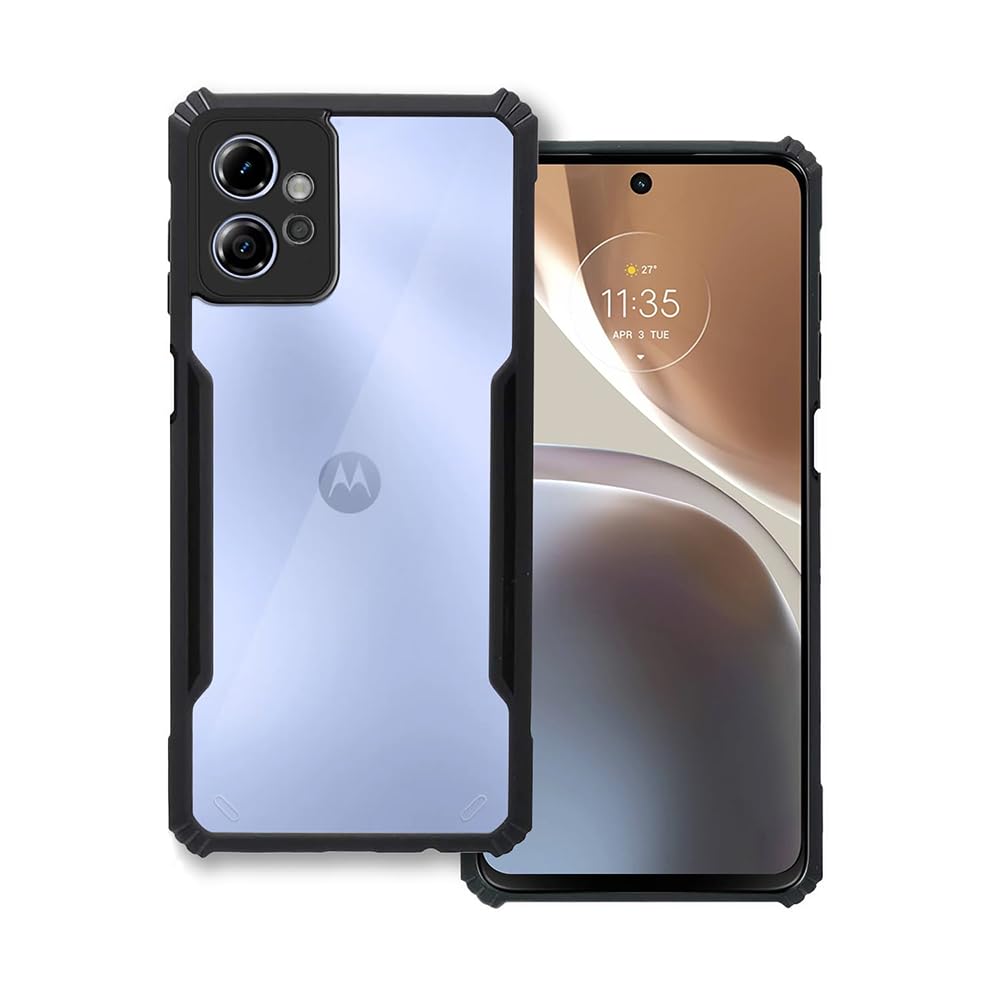 Casotec Shockproof Crystal Clear Back Case Cover for Motorola Moto G32 4G | 360 Degree Protection TPU+PC | Air Cushion Design | Transparent Back Case for Motorola Moto G32 4G (Black Bumper) (B0CHS421CV) Amazon Price History, Amazon Price Tracker