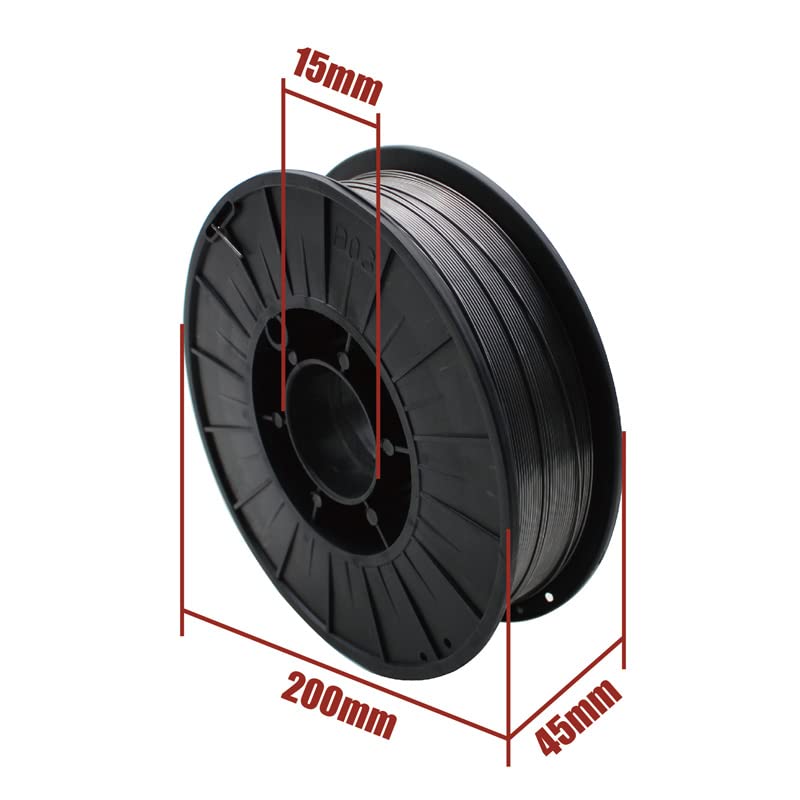 WALNUTS Carrete de 1KG, soldadura MIG sin gas, núcleo de fundente, alambre de soldadura, varillas de soldadura sin gas, E71T-GS, 0,8mm, 0,9mm, 1,0mm, 1,2mm (Color : 1.2mm 1KG)