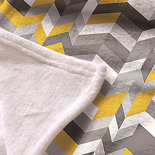 Plaid polaire géométrique en flannel isolant et doux pour protéger votre canapé - 6