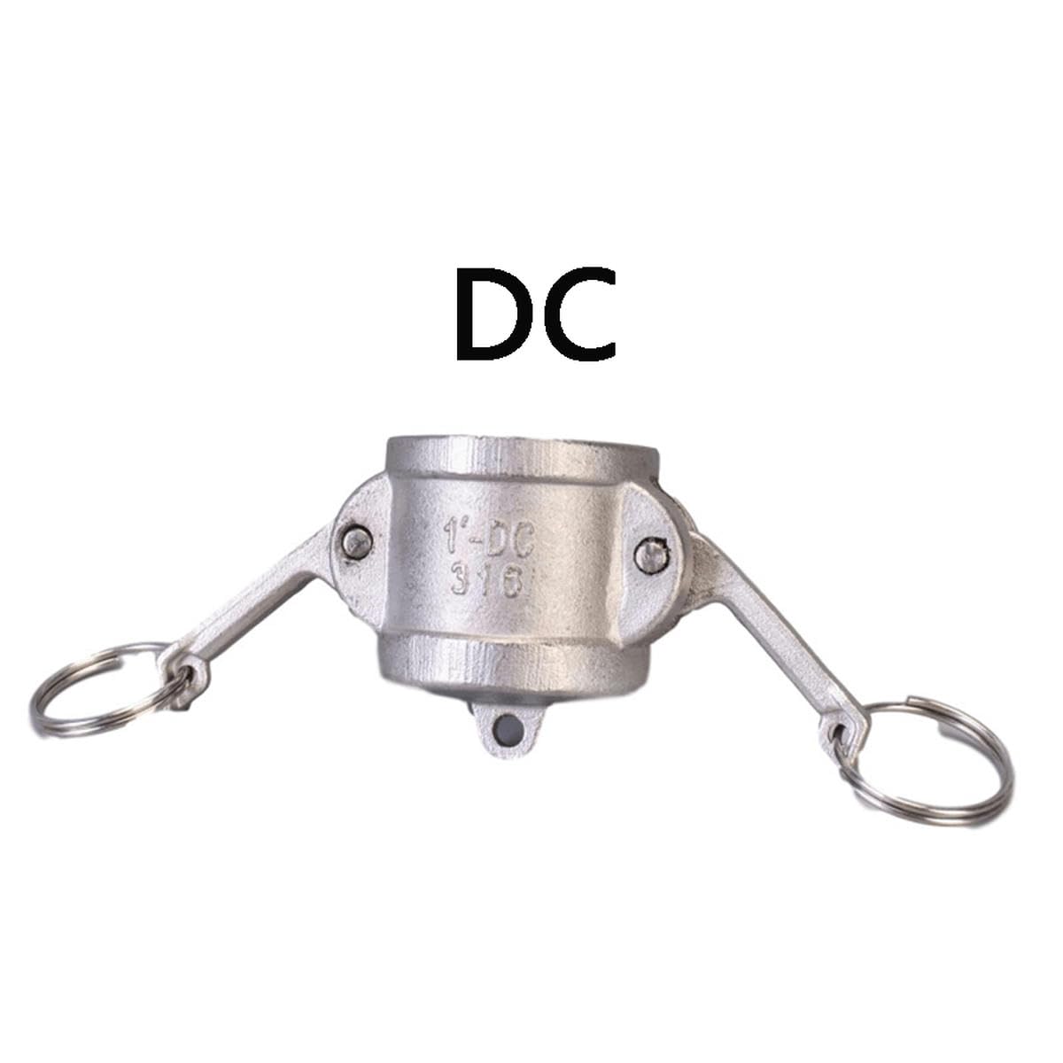 304 316 Edelstahl 1/2 Zoll 3/4 Zoll 1 Zoll 2 Zoll - 4 Zoll Weiblich Männlich Camlock-Anschlussadapter Widerhaken Schnellkupplung für Schlauchpumpe-Typ C-316 Edelstahl-1-1/4 Zoll