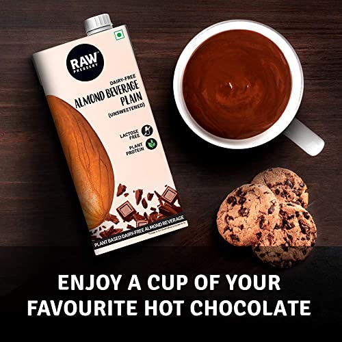Image of RAW Pressary Almond Bevarage Cacao | Chocolate Flavoured Almond Drink | Lactose Free | Vegan Drink | 1L