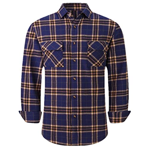 Chemise flanelle homme contre le froid de mi-saison coupe S