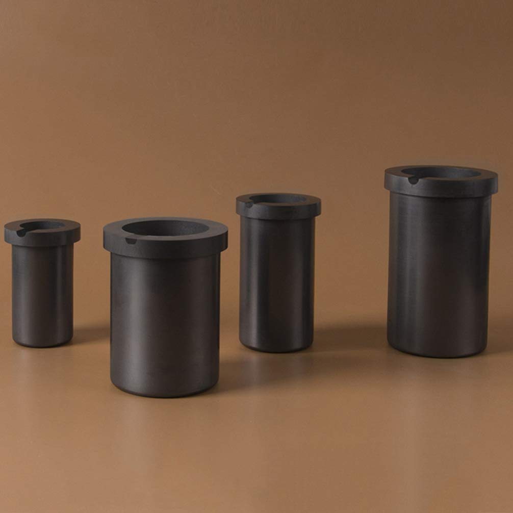 VILLCASE 1pièce Crucible Graphite Pot De Fusion Graphite De Haute Pureté pour Or Cuivre Et Laiton Résistance Thermique Et Contamination Minimale