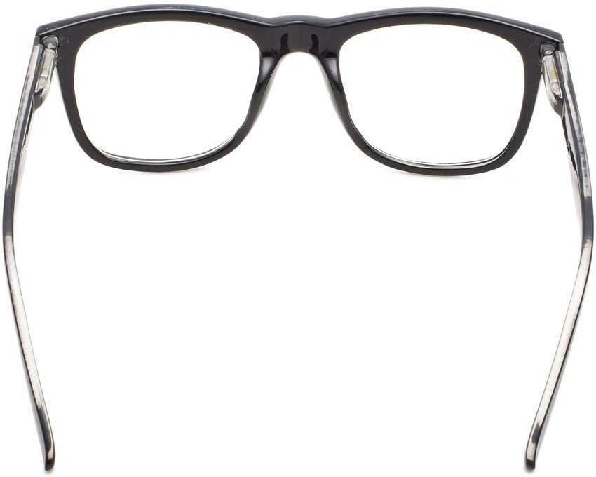 Eyekepper Design Reading Glasses Square Large Lenses Reader Eyeglasses for Women Reading Spring-Hinges Black - Image 5