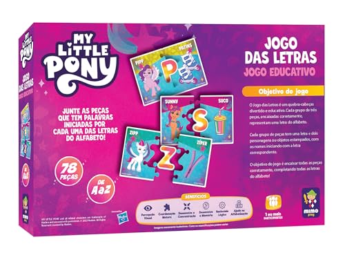 JOGO EDUCATIVO - JOGO DAS LETRAS MY LITTLE PONY
