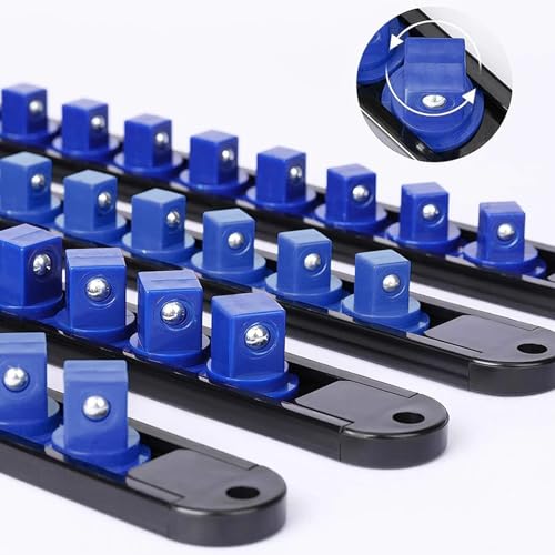 Organizador de sockets con rotación de 360 grados y clips de servicio pesado 8