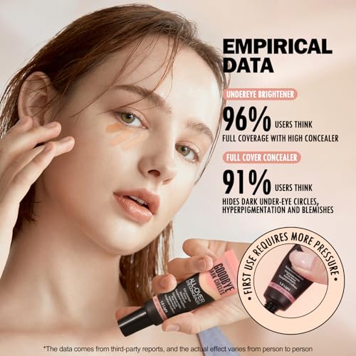 Anglicolor Corrector Ojeras, Corrector de Cobertura Completa, Corrección del Color, De larga Duración, Hidratación, Adecuado Para Todo Tipo de Pieles (02#Light Nude, 12g) - imagen 8