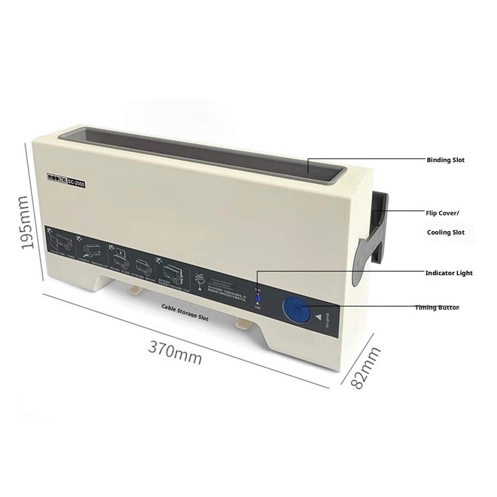 Raccoglitore elettronico a caldo A4 280 fogli Rilegatrice Materiale for libri Documento contrattuale Fattura Progetti scolastici domestici