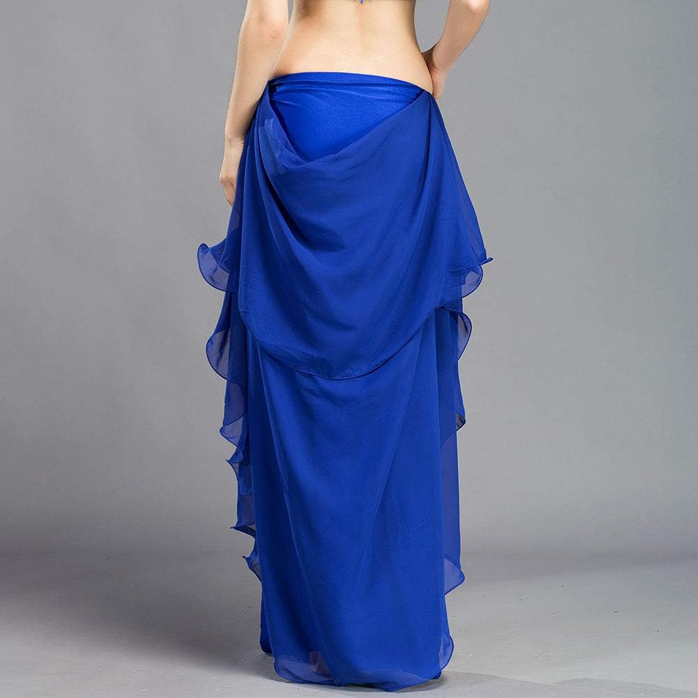 ROYAL SMEELA Chiffon Belly Dance Skirt Belly Dance Costume for Women Dancing Dress One Size, 6 Colors - Image 5