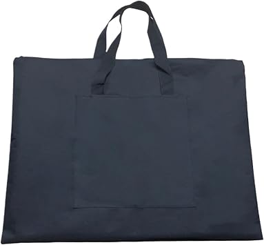Art Portfolio Bag Black Portable Canvas A2 Single Shoulder Drawing Sketch Board Storage File Bag School Art Painting Bag for Artwork, Poster